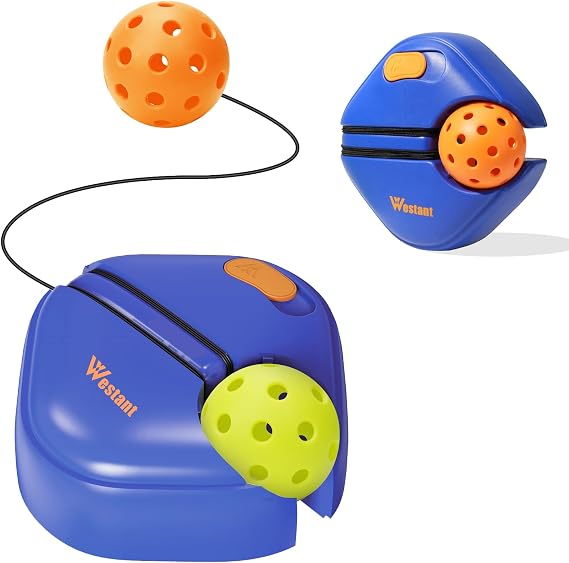 Match Buddy Pickleball Eğitmeni - Pickleball Antrenman Rebounder, Pickleball Çantası ve 2 Toplu, Yetişkinler ve Çocuklar için Pickleball Antrenman Yardımcıları, Kişisel Uygulama için Mükemmel