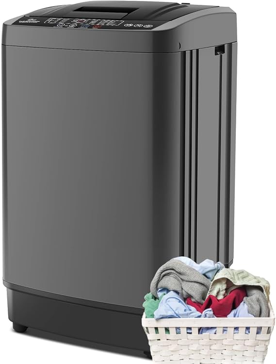 Nictemaw 2.4 Cu.ft Full Automatic Portable Washing Machine with Drain Pump