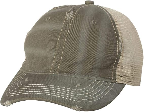 Sportsman Dirty-Washed Mesh Cap One Size Olive/ Khaki