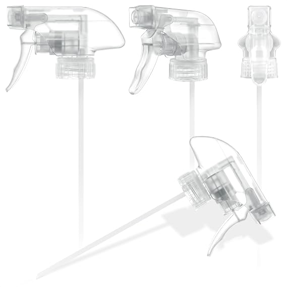 4 Pack Spray Nozzle for Bottles, Mist and Stream, 8/16 Oz (Clear)