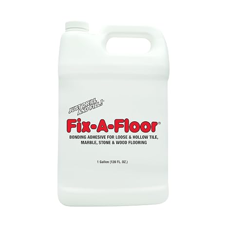 The Original Fix-A-Floor Loose Tile Repair Adhesive - Tile, Porcelain, Ceramic, Marble, Stone & Wood Floor Repair Adhesive - 1 Gallon Jug