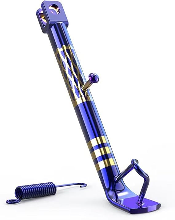 Motorcycle Side Stand, 9.84 Anti-Tip Motorcycle Parking Stabilizer, Heavy Stable Non-Slip Motorbike Side Stand Modification Accessory, Universal for Most Motorcycles