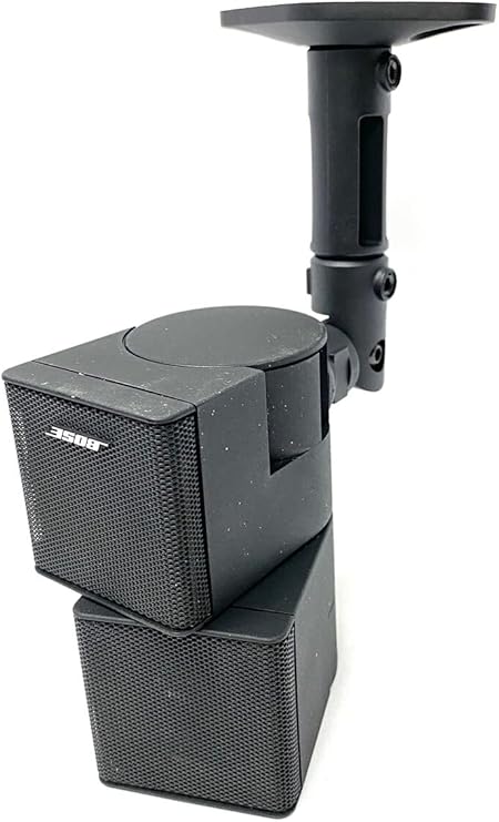 USAV Wall Mount Ceiling Bracket for Bose Jewel Cube Speaker - Pair Black