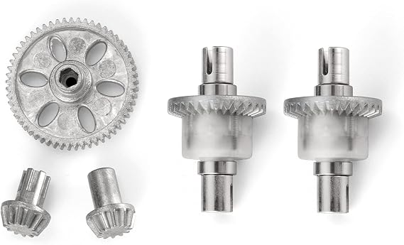 HAIBOXING RC Cars Spare Parts Metal Spur Gear Drive Pinions and Diff Complete Apply to 18859A & 2021 New Version 18859 M1901 M1902