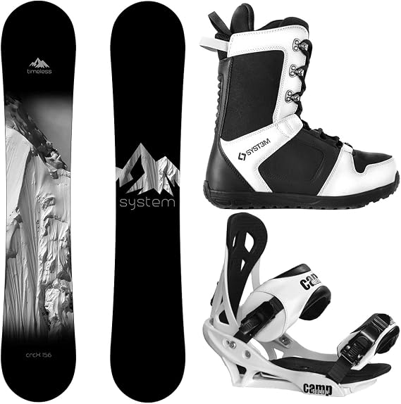 System Timeless and Summit Complete Men's Snowboard Package New