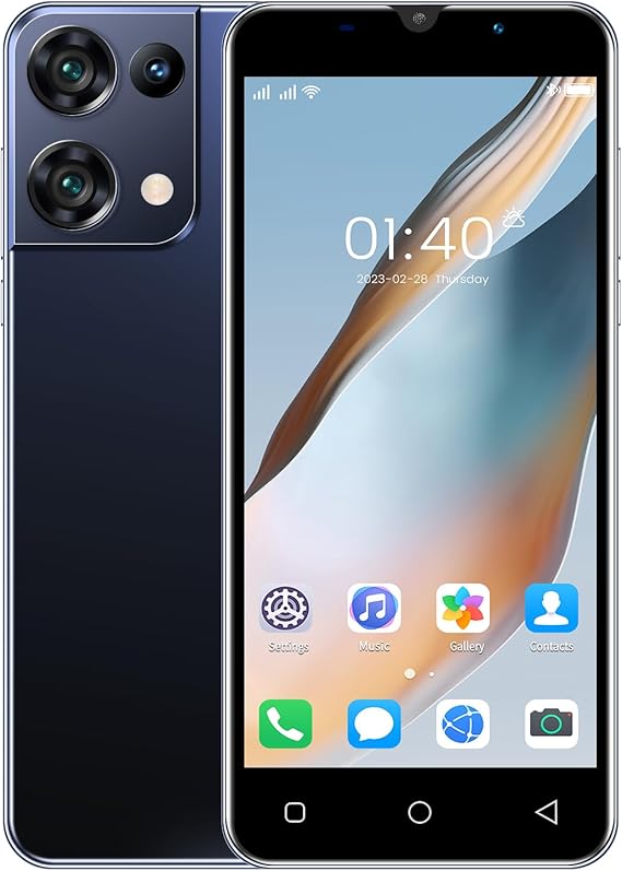 Unlocked Cell Phone, Android 10.1 1+8G Cell Phone 5 Inch Unlocked Phones Dual Sim, 1500mAh Smart Mobile Android Smartphones (Black1)