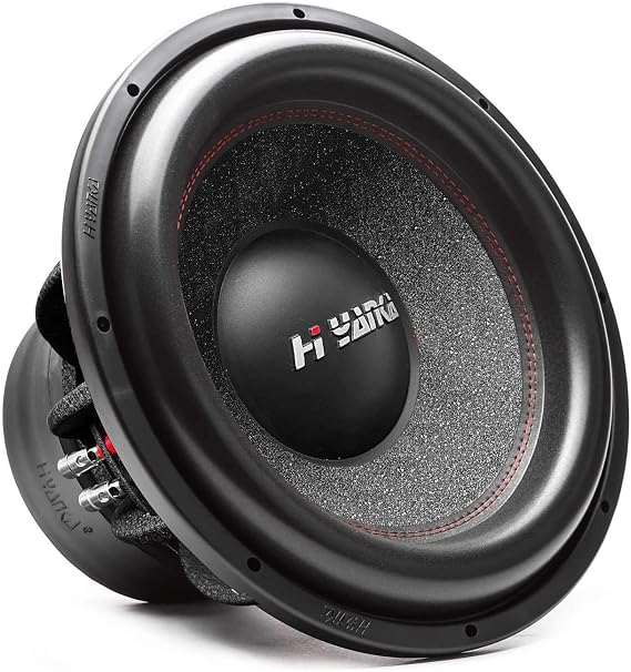 H YANKA BSF-12-2 12 Inch Subwoofer - 1800W MAX Power 12 Inch Paper Cone Subwoofer Car Audio, Black Aluminum Basket, 2.5 Dual Voice Coil 2 Ohm Impedance 12" Subwoofer for Cars