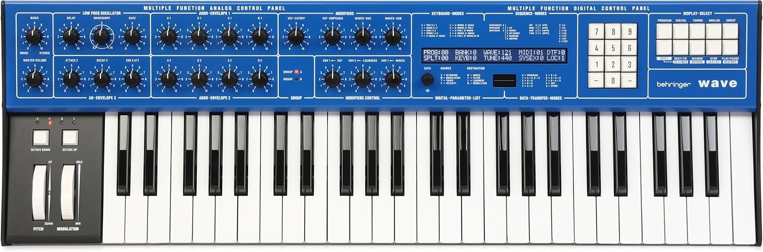 Behringer WAVE 8-Voice Multi-Timbral Hybrid Synthesizer