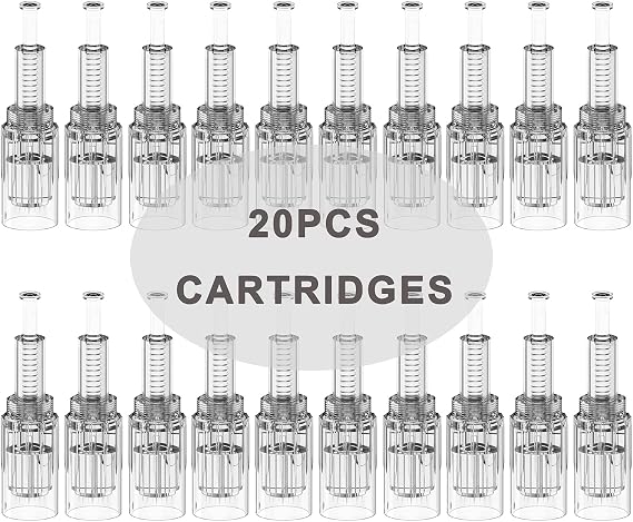 20Pcs 36 Pin Replacement Micro Needle Cartridges Microneedling Dermapen Needles Parts for Auto Electric Derma Microneedle Pen, Thread Slot 36 Pins