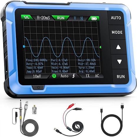 FNIRSI DSO-510 2-in-1 10MHz Handheld Oscilloscope DDS Signal Generator