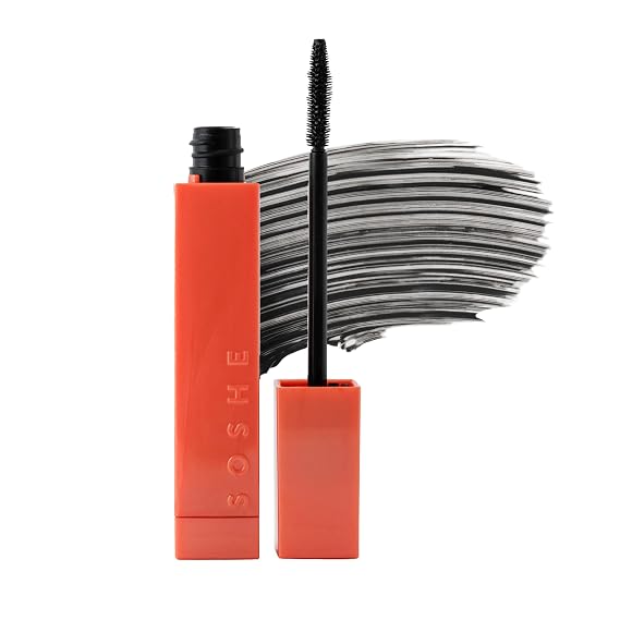 SOSHE Beauty - Peptide Lengthening Mascara Refill | Safe for Contact Lens Wearers, Smudge Resistant, Flake-Free | Clean, Vegan, Cruelty-Free, Certified Plastic Negative