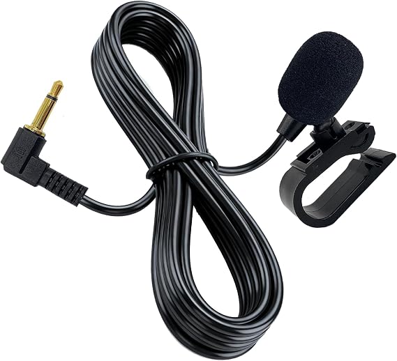 3.5mm Car Microphone for JVC Alpine Kenwood Sony Stereo Radio | Portable External Assembly MIC, for Car Vehicle Head Unit Enabled GPS DVD,3M Cable
