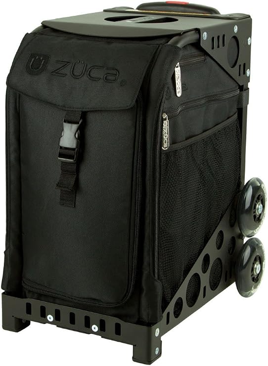 ZUCA Stealth Sport Insert Bag (Black, Black embroidery)