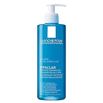 La Roche-Posay Effaclar Purifying Foaming Gel Cleanser for Oily Skin, With Zinc Pidolate To Remove Excess Oil, Alcohol Free & Oil Free, Face Wash For Oily Skin, Dermatologist & Sensitive Skin Tested