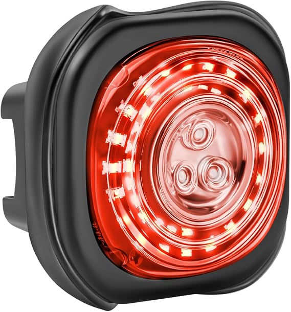 Smart Bike Lights System-Taillight,Headlight&Turn Signal,Sync Front&Rear Bike Light for Night Riding,3+2+1 Light Modes Rechargeable Bicycle Light with Remote Controller,IP67 Waterproof Day/Night Mode