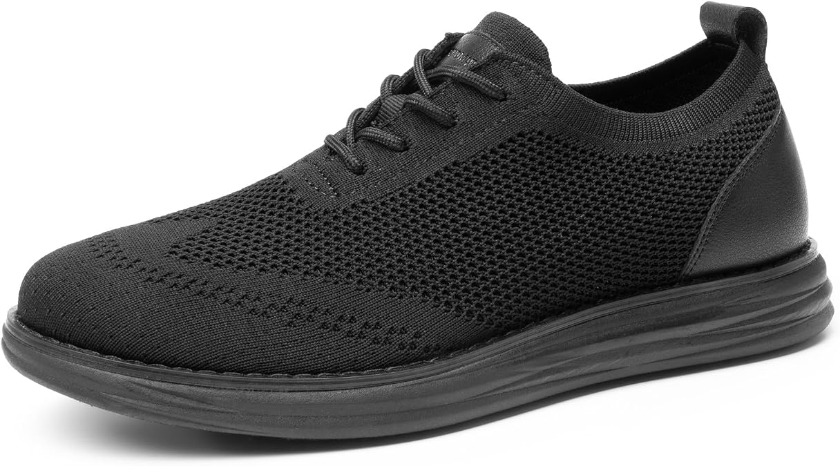 Bruno Marc Men's KnitFlex Breeze Mesh Sneakers Oxfords Lace-Up Lightweight Casual Walking Shoes,Size