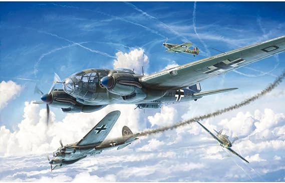 Italeri 1436S 1:72 Heinkel HE-111H-6, Faithful Replica, Model Making, Crafts, Hobbies, Gluing, Plastic Construction kit, Assembly