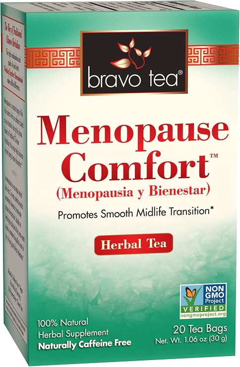 Bravo Tea Menopause Comfort Herbal Tea Caffeine Free, 20 Tea Bags