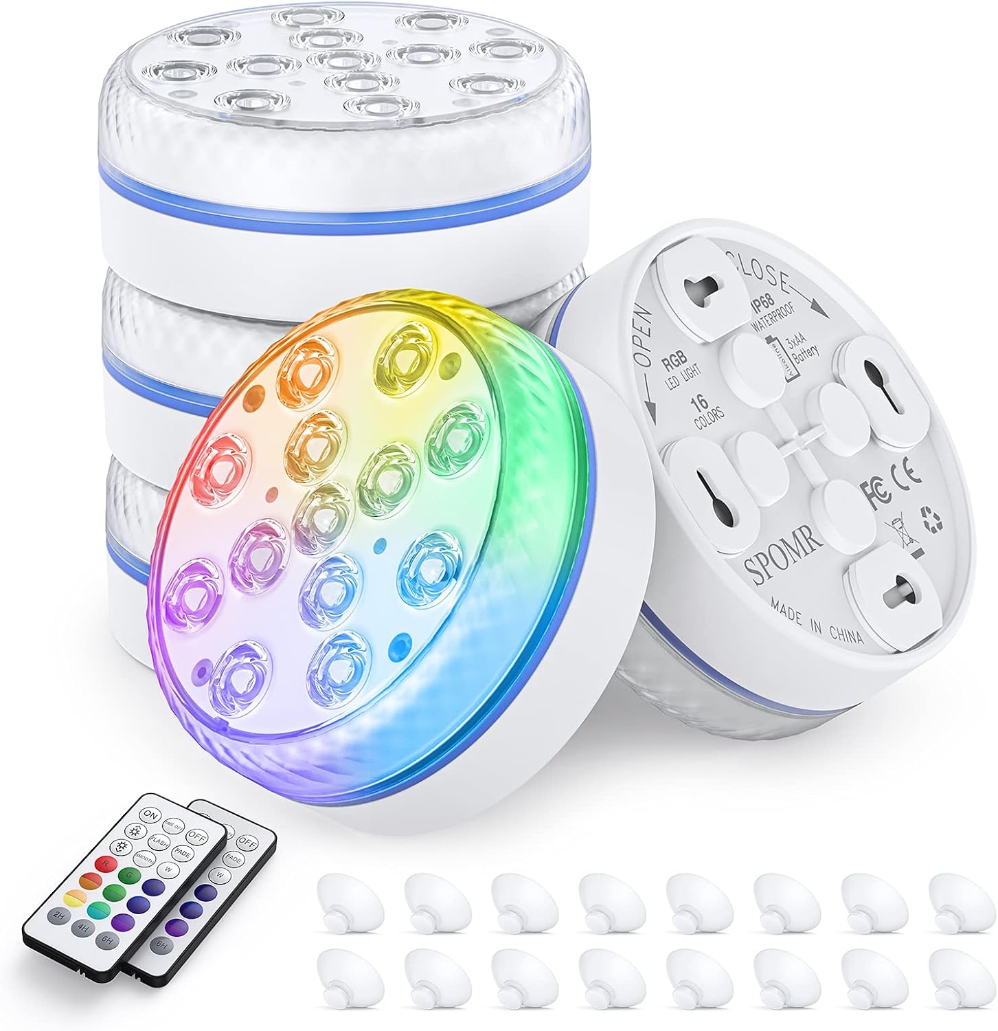 Submersible LED Lights - 7CM Pond Lights 4Pack