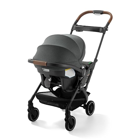 Graco Gomax Next Gen Travel System, Car Seat Stroller Combo, Rear Facing Infant Car Seat, Compact Stroller for Travel