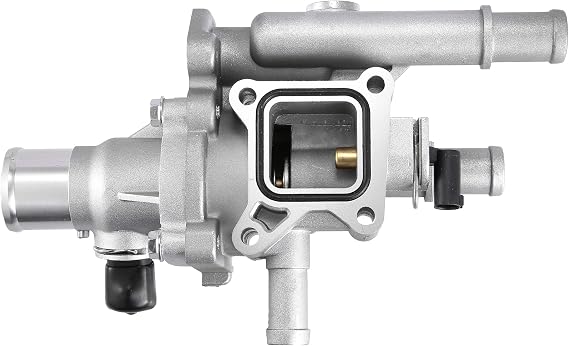 X AUTOHAUX Engine Coolant Thermostat Housing Assembly with Sensor Gasket for Chevrolet Cruze 2011-2016 for Chevy Sonic 2013-2018 1.8L 25199824 25192228 Full Aluminum Alloy