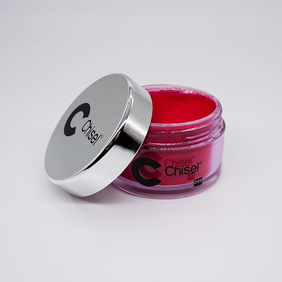Fiico Chisel Nail Art - Solid 2oz (Solid 56) - Nail Dip Powder - Red - Glossy