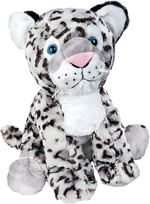 Stuffems Toy Shop Record Your Own Plush 16 inch Snow Leopard - Ready to Love in A Few Easy Steps