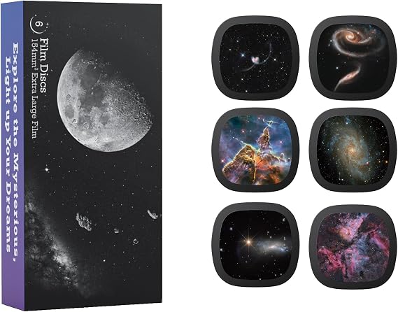 Realistic Discs - Discs for Ainael Galaxy Projector, 5k Ultra HD Slide for Home Planetarium, 6 Discs Set Without Projector (Nebula 4)