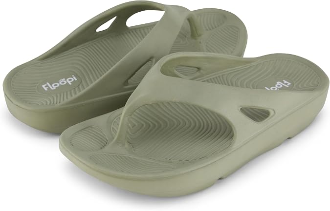 Floopi Womens Sandals LightWeight Thong Sandal for Women Ladies Sport Sandal with Arch Support, Waterproof Beach Flip Flops for Women