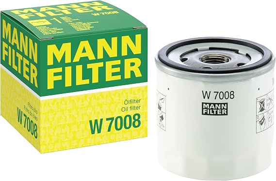 Mann Filter W 7008 Yağ Filtresi (Ford) | Binek Otomobiller için, En Yüksek Filtrasyon Performansı, Motor Koruması, Yüksek Kalite Sızdırmazlık, Gerçek OE Mühendisliği