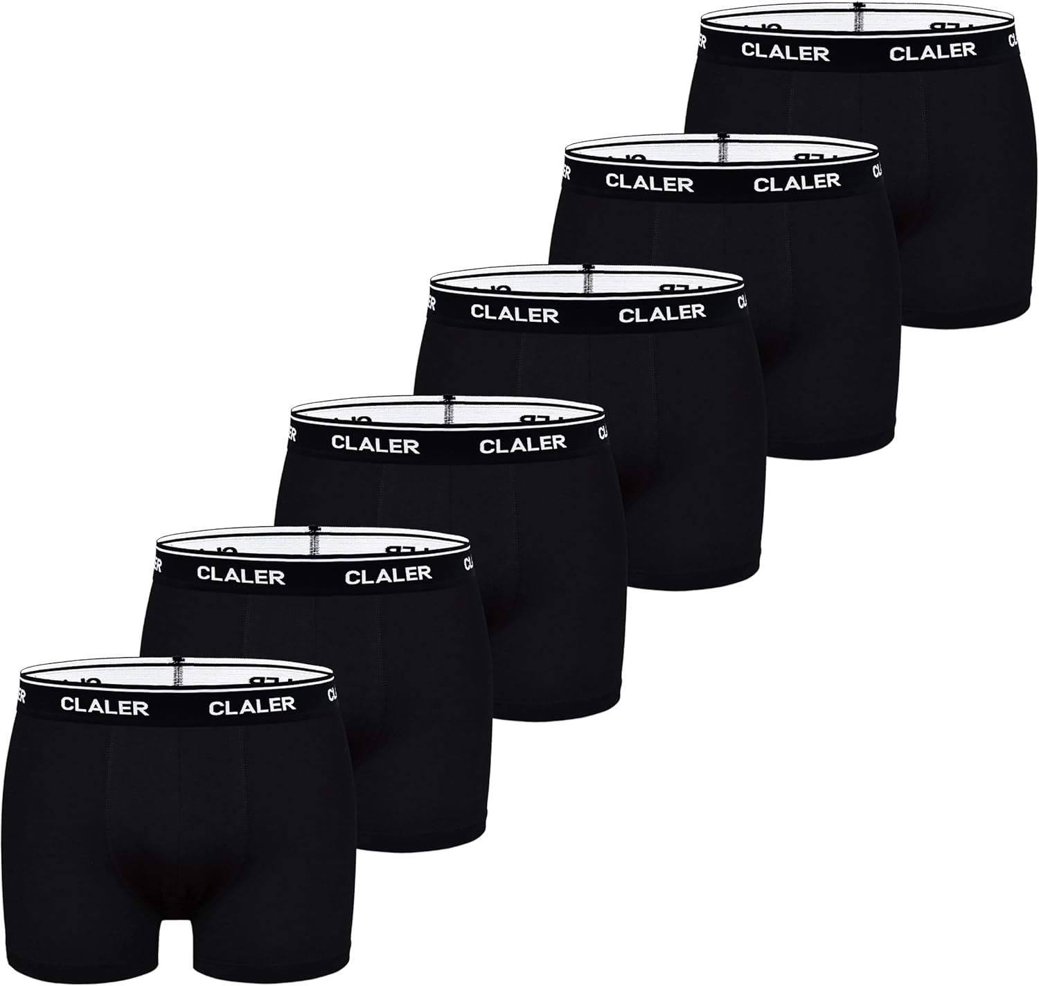 Boxer Shorts Mens 6 Pack Cotton Trunks Stretchy Soft Fitted Boxer Briefs Comfortable and Breathable Men's Underwear Suitable for Daily Sports Outdoor