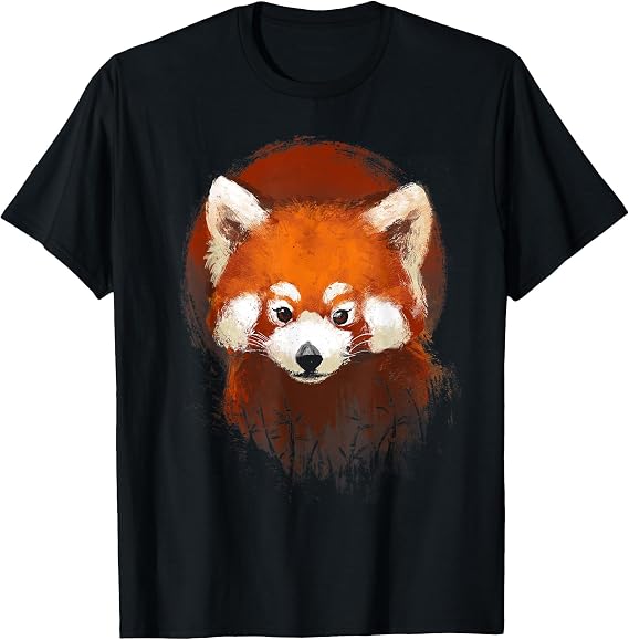 Cute Red Panda Sunset T-Shirt