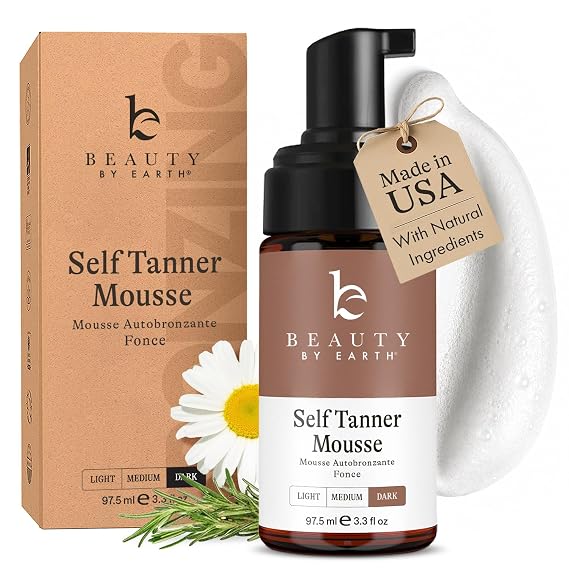 Self Tanner Mousse - USA Made with Natural & Organic Ingredients