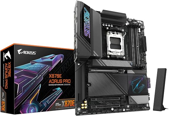 GIGABYTE X870E AORUS PRO - ATX Top Classic Gaming Motherboard for AMD Ryzen MB6571
