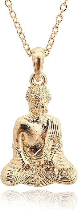ESPYNY Serenity Now Meditating Buddha Necklace