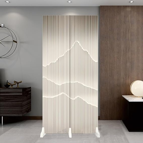 Partition Wall Room Divider screen, Decorative Wall Panels for Room Separation, Freestanding Screen for Office & Home, Paredes para Dividir Cuartos, Folding Privacy Panel, patio privacy screen(C)