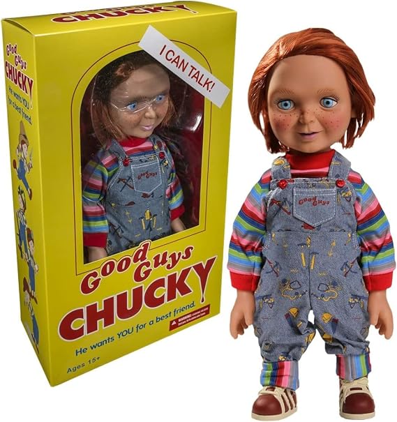 Chucky Mezco Designers Series Mega Scale - Child's Play: Talking Good Guys,Multicolor,15-Inch