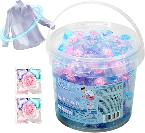 Clothing Washing Pods 70 Tablets Scented Deep Cleaning | Clothes Detergent Pods for Laundry for Towels T-Shirt Jeans Beddings Blouse Bathroom Home Dorm Room Apartment Hotel