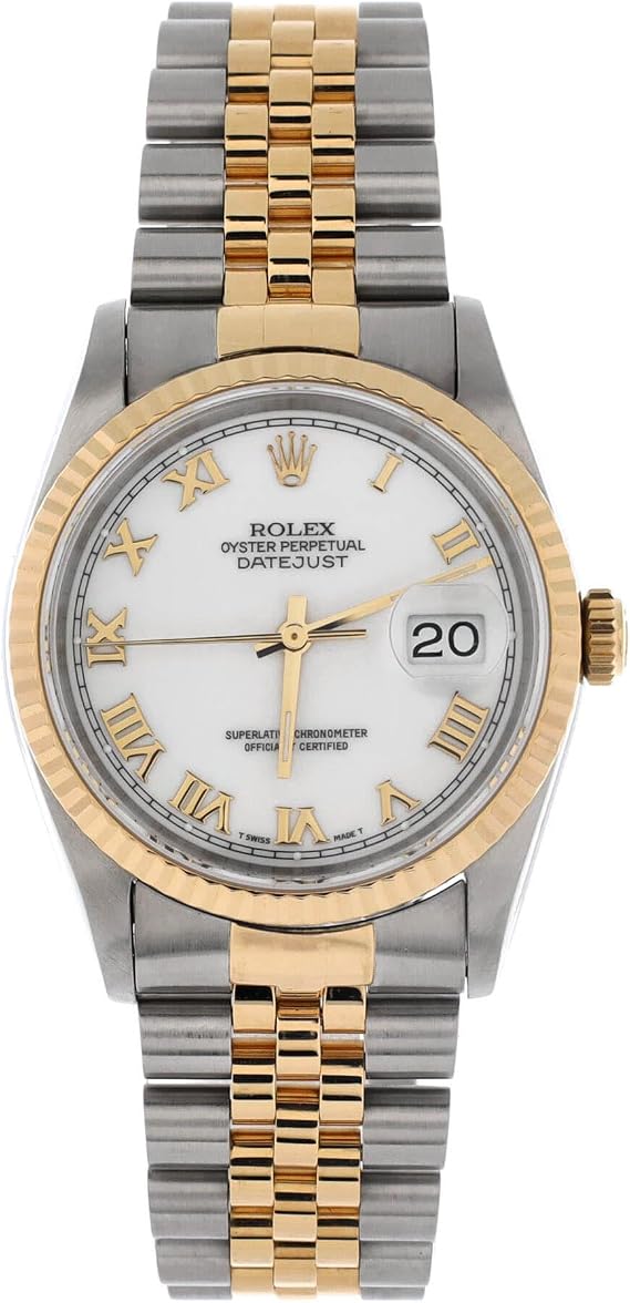 Pre-Loved Oyster Perpetual Datejust Automatic Watch Stainless Steel and Yellow Gold 36