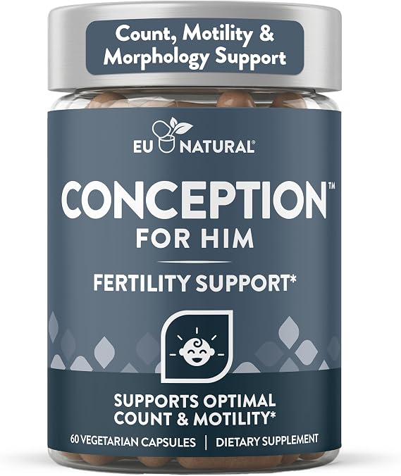 Eu Natural Conception for Him, Male Fertility Supplements, 60 Veg Capsules