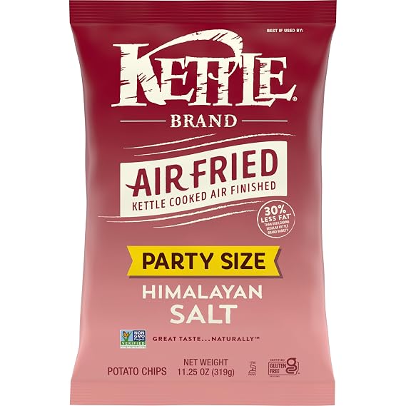 Kettle Brand Air Fried Himalayan Salt Potato Chips, 11.25 Oz