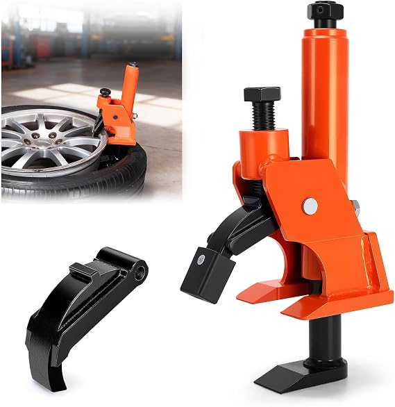 KAKO Tire Bead Breaker Tool for 38"-42" Tires, Hub-Safe Manual Tire Bead Breaker with Rubber Pad, Heavy Duty Tire Temoval Tool for ATVs, UTVs, Tractors, Trucks, Cars Tire Changer
