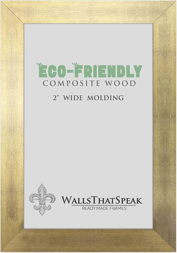 WallsThatSpeak 15x26 Gold Picture Frame, Wall Decor for Art and Photos