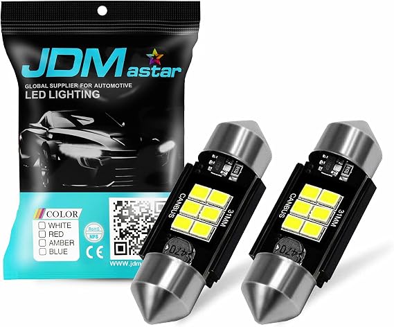 Canbus Error Free GX-3020 Chipsets 1.25 inches 31mm DE3175 DE3021 DE3022 3175 Bright White LED Bulbs