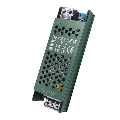 12V 5A 60W LED Driver LED Transformer, AC 110V-220V to DC 12V LED Power Supply Regulated Switching Converter Transformer LED Adapter for LED Strip Light, Lamp, CCTV Camera System, Radio