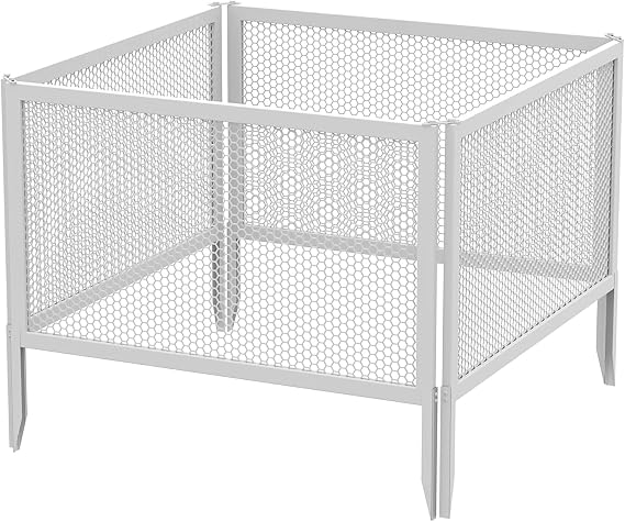 Vita Garden Fence Stylish Outdoor Decorative Barrier, Durable All-Weather Vinyl, Low Maintenance, Easy Assembly, White for Decor