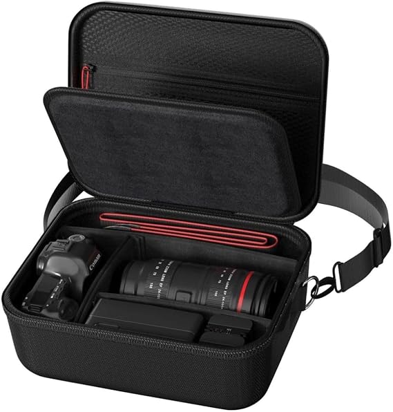 ProCase Hard Shell Digital Camera Case for Canon Rebel T7 -Black