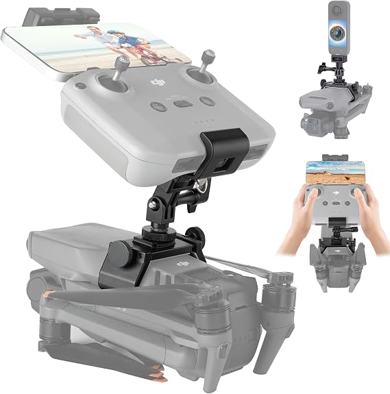 fantaseal Novelty Hand-held Filmmaker Video Kit w/RC Lanyard for DJI Mavic 3, 3 Pro, 3 Cine, 3 Classic Accessories for Drone to Camcorder w/Super Stabilization-for RC Without LCD Screen(RC N3)