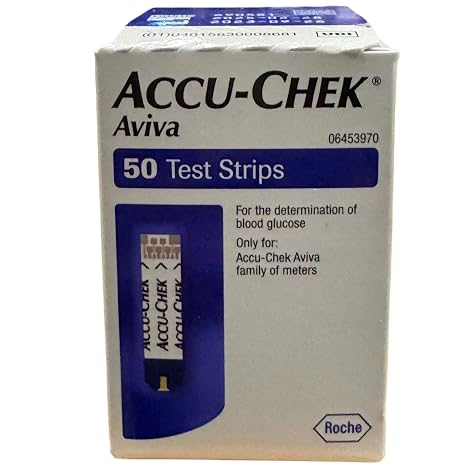 Accu-Chek Aviva Test Strips, Pack of 50