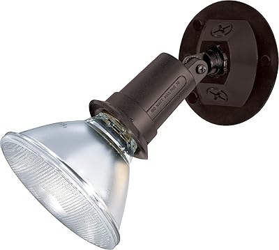 Satco SF76521 One Light Outdoor Heavy Duty Cast Aluminum Durable Weather Proof Security Flood Light , Bronze